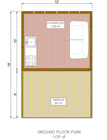Modular Tiny House Plan, Cube Cabin Plans, Changeable & Expandable Tiny House Plan, Easy to Build House, single Storey House Plan, Vacation TinyHouse, Vacation Cabin Plans, Modular Cabin, Custom Cabin, Customizable Tiny House, Customizable Cabin
