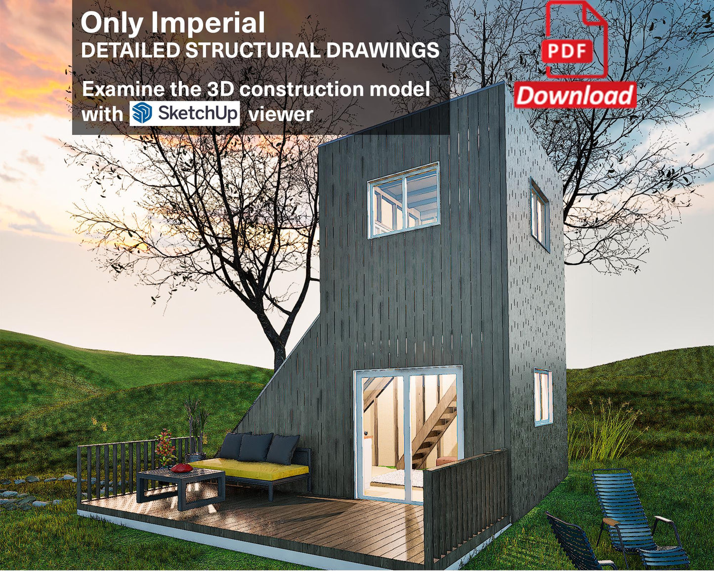 Modular Tiny House Plan, Cube Cabin Plans, Changeable & Expandable Tiny House Plan, Easy to Build House Plans, Two Storey House Plan, Vacation TinyHouse, Vacation Cabin Plans, Modular Cabin, Custom Cabin, Customizable Tiny House, Customizable Cabin