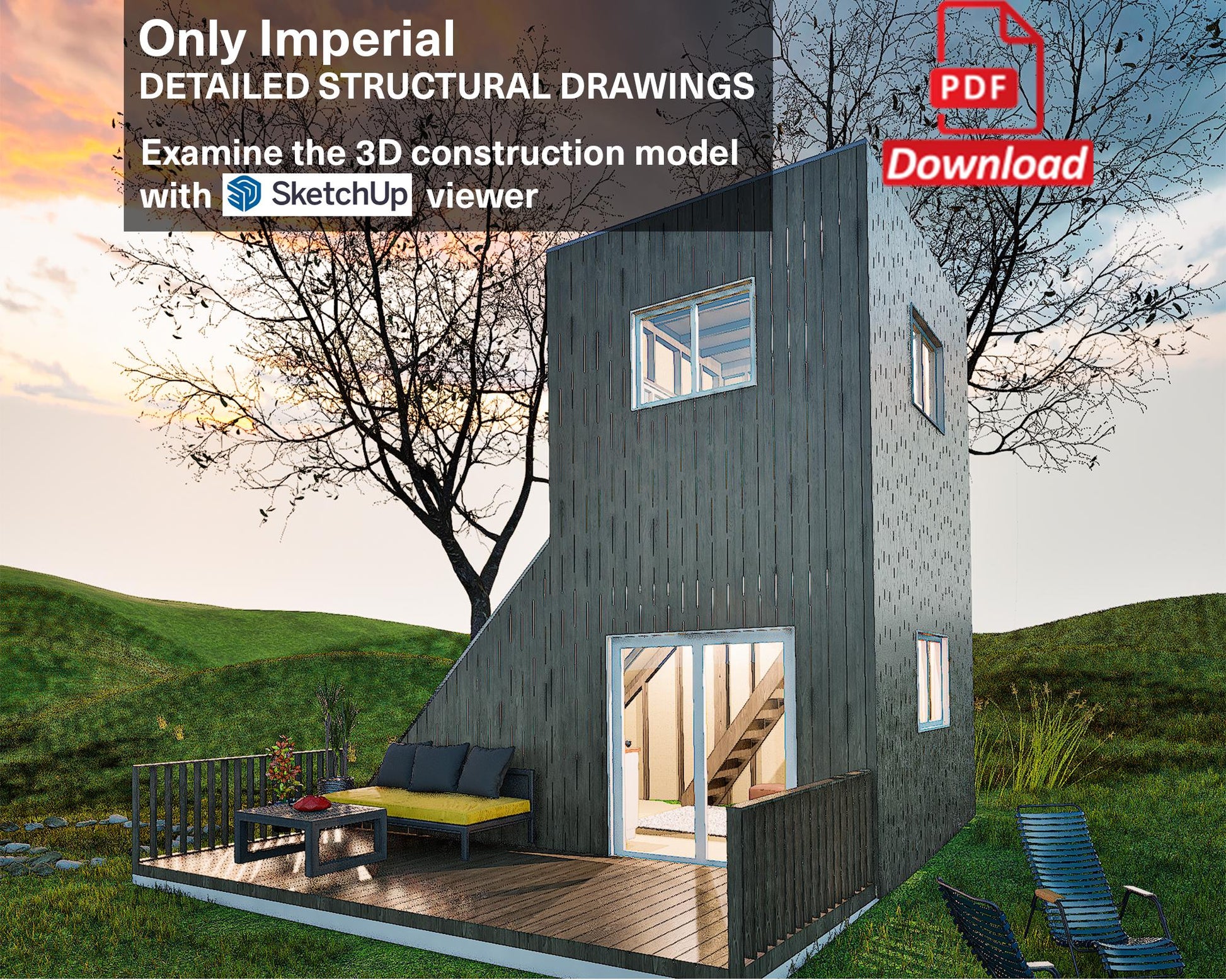 Modular Tiny House Plan, Cube Cabin Plans, Changeable & Expandable Tiny House Plan, Easy to Build House Plans, Two Storey House Plan, Vacation TinyHouse, Vacation Cabin Plans, Modular Cabin, Custom Cabin, Customizable Tiny House, Customizable Cabin