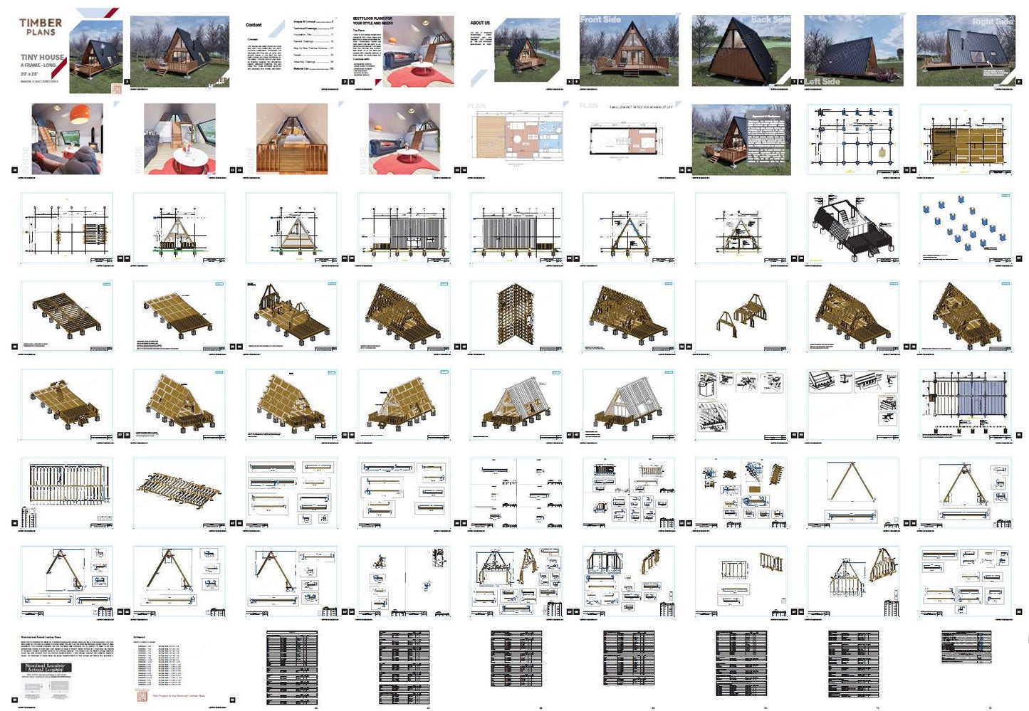 A Frame House Plan, A Frame Cabin Plans, Modern A Frame House Plan, Tiny House Plans With Loft, Cabin Plans for Tiny House Living