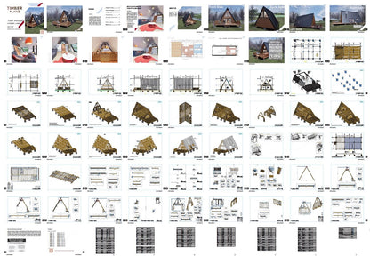 A Frame House Plan, A Frame Cabin Plans, Modern A Frame House Plan, Tiny House Plans With Loft, Cabin Plans for Tiny House Living