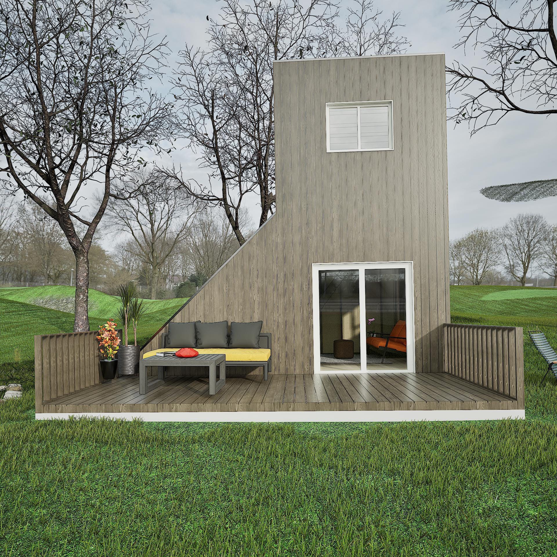 Modular Tiny House Plan, Cube Cabin Plans, Changeable & Expandable Tiny House Plan, Easy to Build House Plans, Two Storey House Plan, Vacation TinyHouse, Vacation Cabin Plans, Modular Cabin, Custom Cabin, Customizable Tiny House, Customizable Cabin