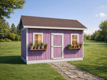 10x16 She Shed Plans | Backyard Studio, Guest House | PDF Download