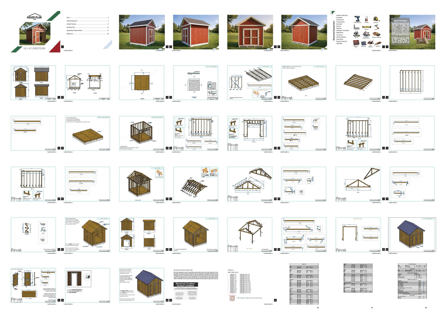 10x10 Garden Shed Plan