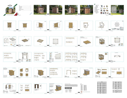 8x8 Lean-To Shed Plans | Backyard Storage Blueprint