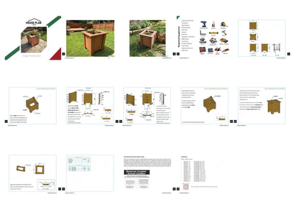 Cedar Planter Box Plans Any Size | DIY Raised Planter Generator | Custom Cut List & Shopping List