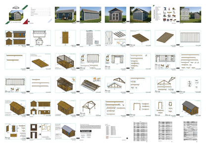 12x24 Garden Shed Plan