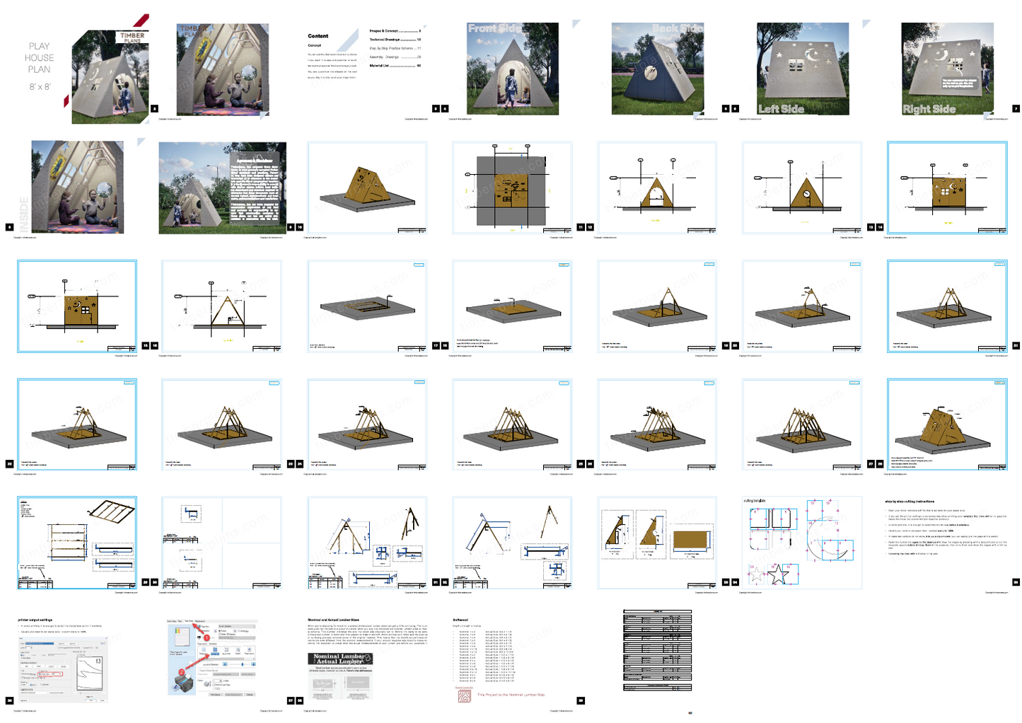 A-Frame Playhouse Plan