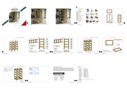 DIY Rolling Tote Storage Rack Plans | 27 Gallon 8-Bin Garage Organizer