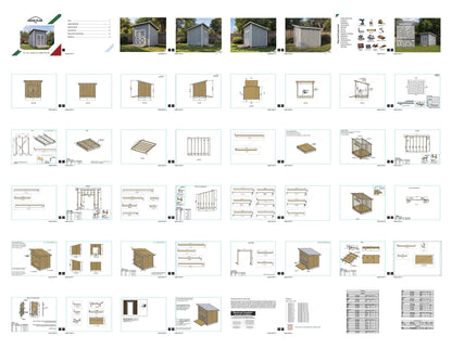 Lean-To Shed Plans | 8x10 DIY Backyard Storage