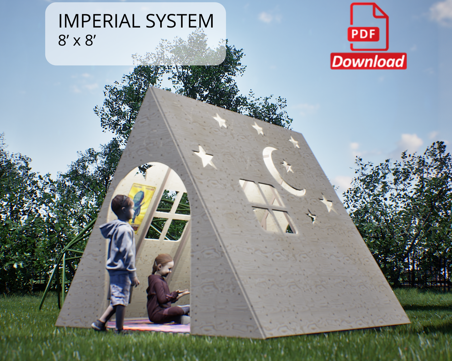 A-Frame Playhouse Plan