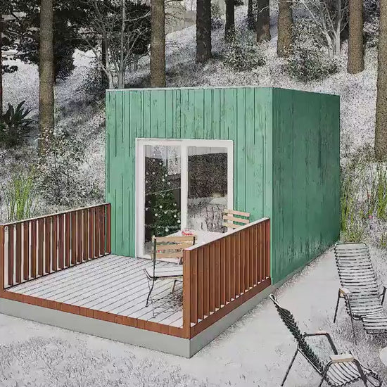 Cabin Plans, Tiny House Build Blueprint, 12’x10’ Tiny House Plan, Vineyard House Plan,  Guest House Plan, Customizable Cabin Plan