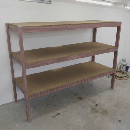 DIY Garage Shelf Plans PDF | 8ft x 36in Deep Storage Shelves | 3-Tier Workshop Shelving Plans