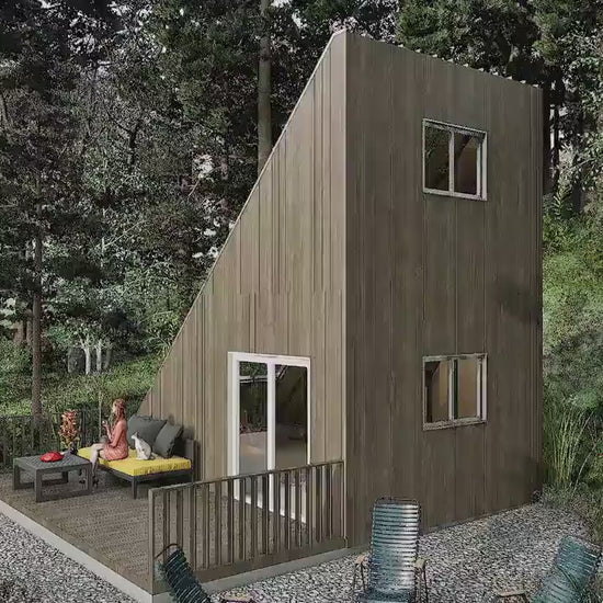Modular House Plan, Changeable Tiny House Bulid Blueprints, A-Frame Cabin and Cube Cabin Plans