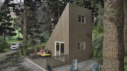 Modular House Plan, Changeable Tiny House Bulid Blueprints, A-Frame Cabin and Cube Cabin Plans