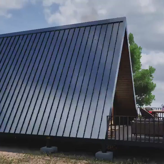 A-Frame Cabin Plan, A-Frame Tiny Plan, 20x24 Tiny House, A-Frame Blueprint, Small House Plans