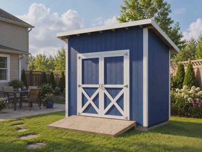 6x10 Lean-To Storage Shed Plans | Backyard Tool Hideaway