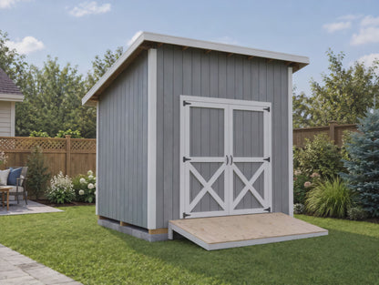 Lean-To Shed Plans | 8x10 DIY Backyard Storage