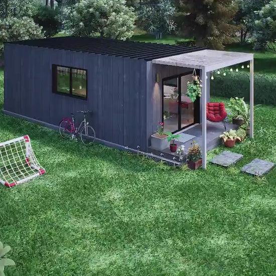 Tiny House Plan, 12x24 Small Office Plan, Tiny Office Plans, Modern Garden Room, Vacation Tiny House Plan, DIY Blueprints