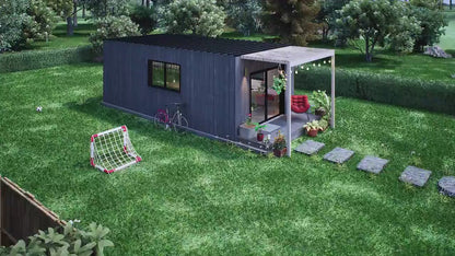 Tiny House Plan, 12x24 Small Office Plan, Tiny Office Plans, Modern Garden Room, Vacation Tiny House Plan, DIY Blueprints