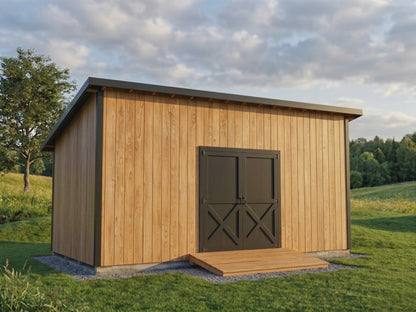 10x20 Lean-To Shed Plans | Backyard Storage Building