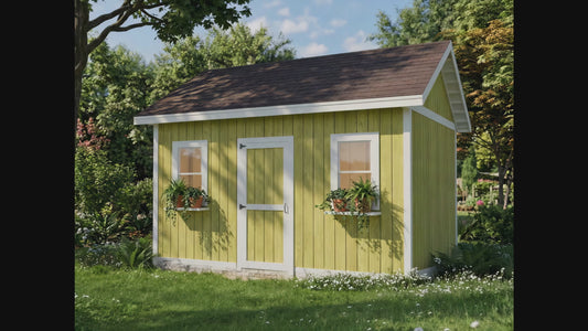 16x12 She Shed Plans | Play House Plan