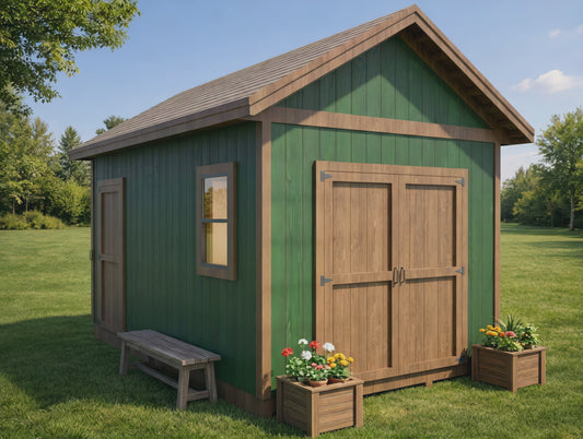 10x16 Garden Shed Plan