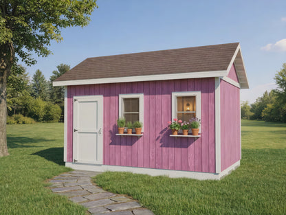 She Shed Plans | 16x10 Garden Studio , Play House