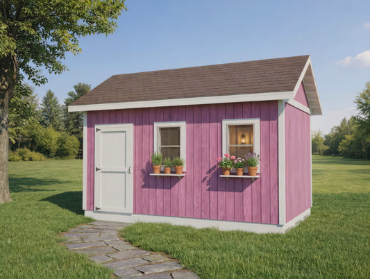 She Shed Plans | 16x10 Garden Studio , Play House