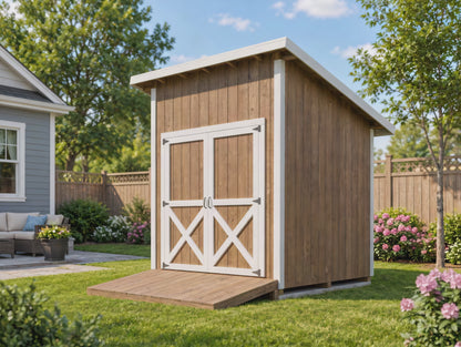 8x8 Lean-To Shed Plans | Backyard Storage Blueprint