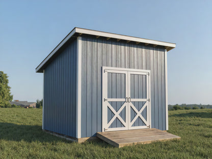 10x12 Lean-To Shed Plans | Backyard Utility Garden Tool Storage