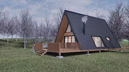 A Frame House Plan, A Frame Cabin Plans, Modern A Frame House Plan, Tiny House Plans With Loft, Cabin Plans for Tiny House Living