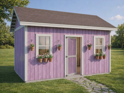 10x16 She Shed Plans | Backyard Studio, Guest House | PDF Download