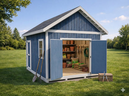 12x16 Garden Shed Plan