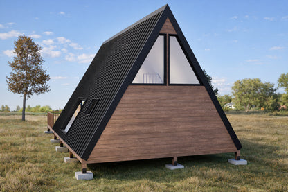 20x28 A Frame Cabin Plan