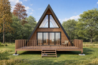 20x28 A Frame Cabin Plan